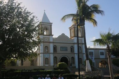 San Jose Church in the middle of the Artwalk in San Jose Del Cabo