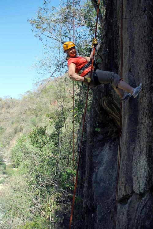 cliff rappel
