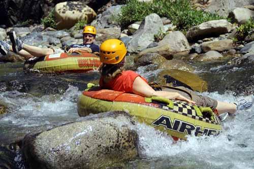tube the river rapids