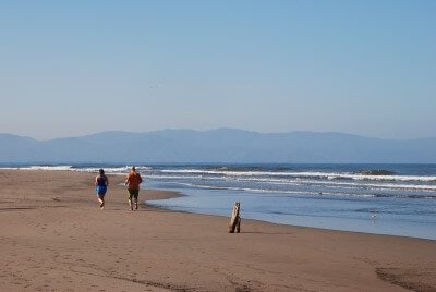 walking the beach