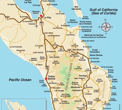 los cabos detailed map