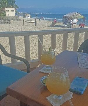 margaritas on the beach