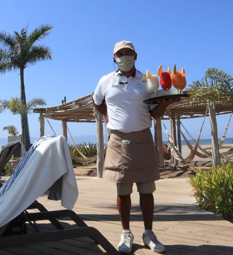 waiter on resort