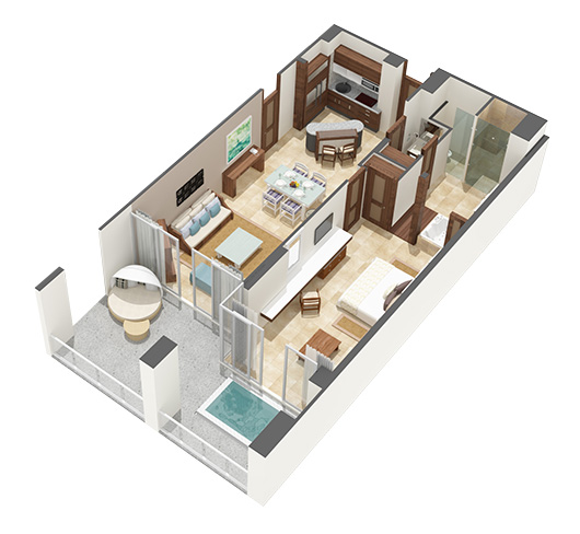 Vidanta Grand Bliss 1 Bedroom Accommodations