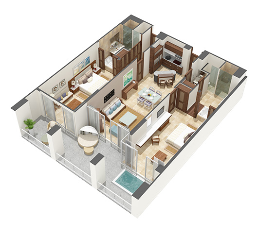 Vidanta Grand Bliss 2 Bedroom Accommodations