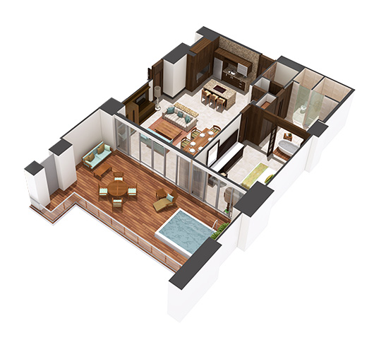 grand luxxe villa one bedroom