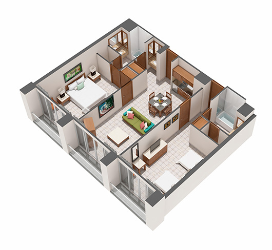 Vidanta Mayan Palace 2 Bedroom Accommodations